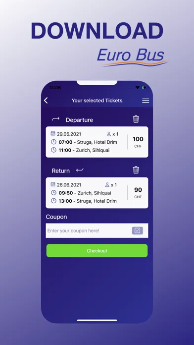 EuroBus سکرین شاٹس