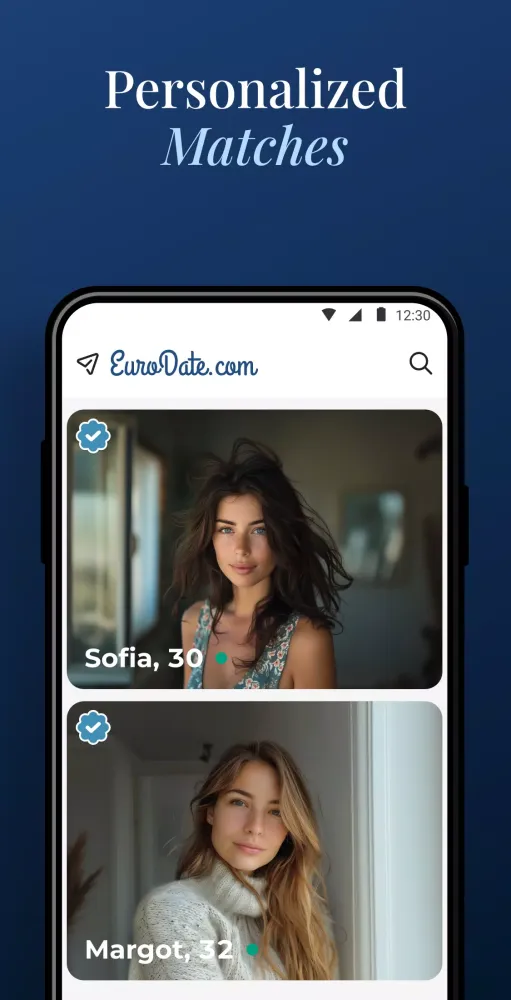 Captures d'écran de EuroDate