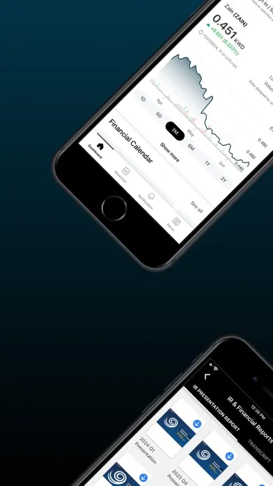 Zain Group Investor Relations Screenshots