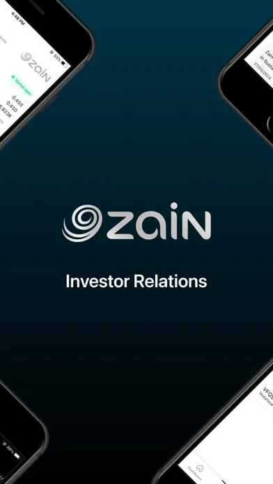 Zain Group Investor Relations Screenshots