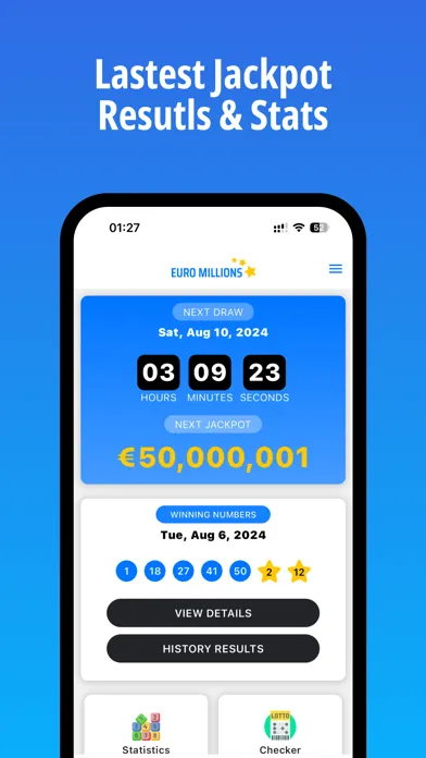 Скриншоты EuroMillions Lottery