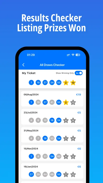 Скриншоты EuroMillions Lottery