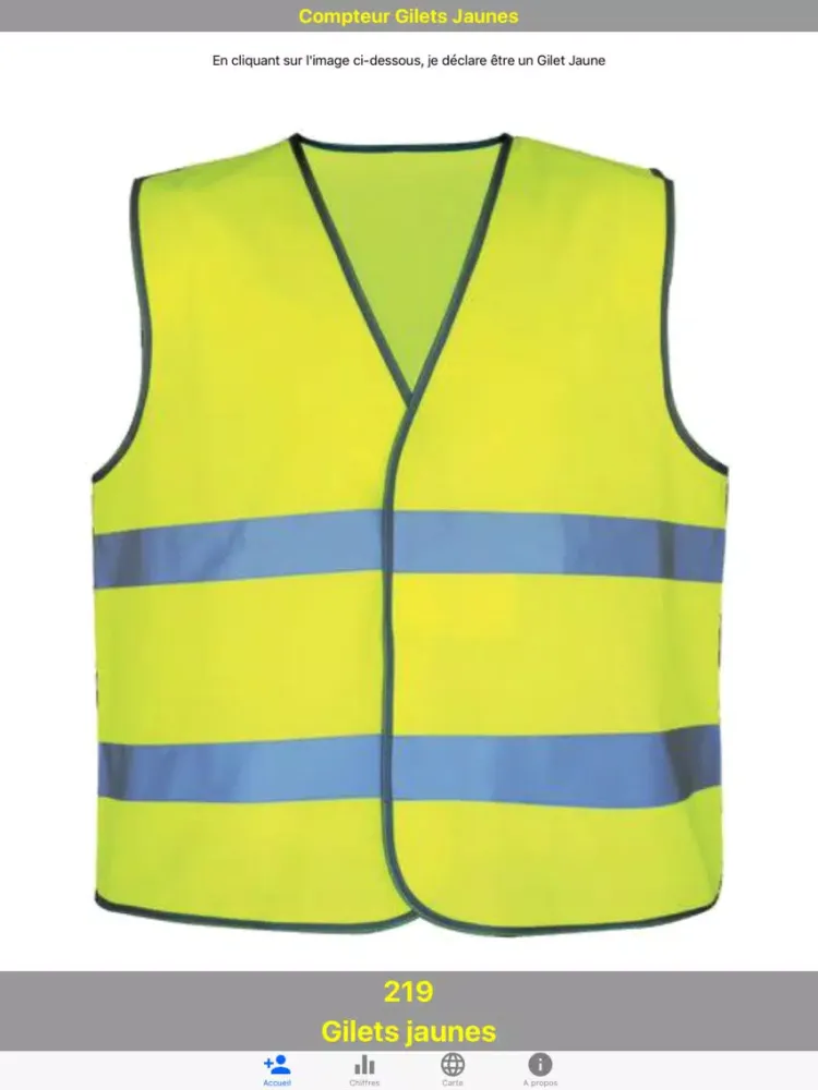 تصاویر Compteur Gilets Jaunes iPad 