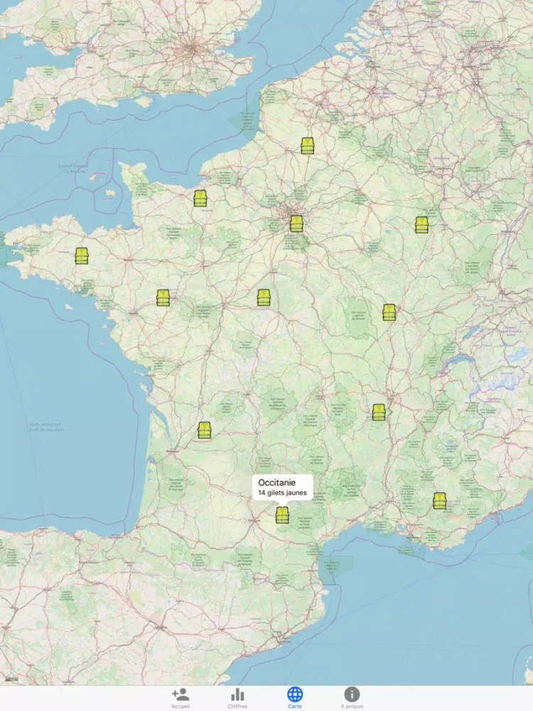 تصاویر Compteur Gilets Jaunes iPad 