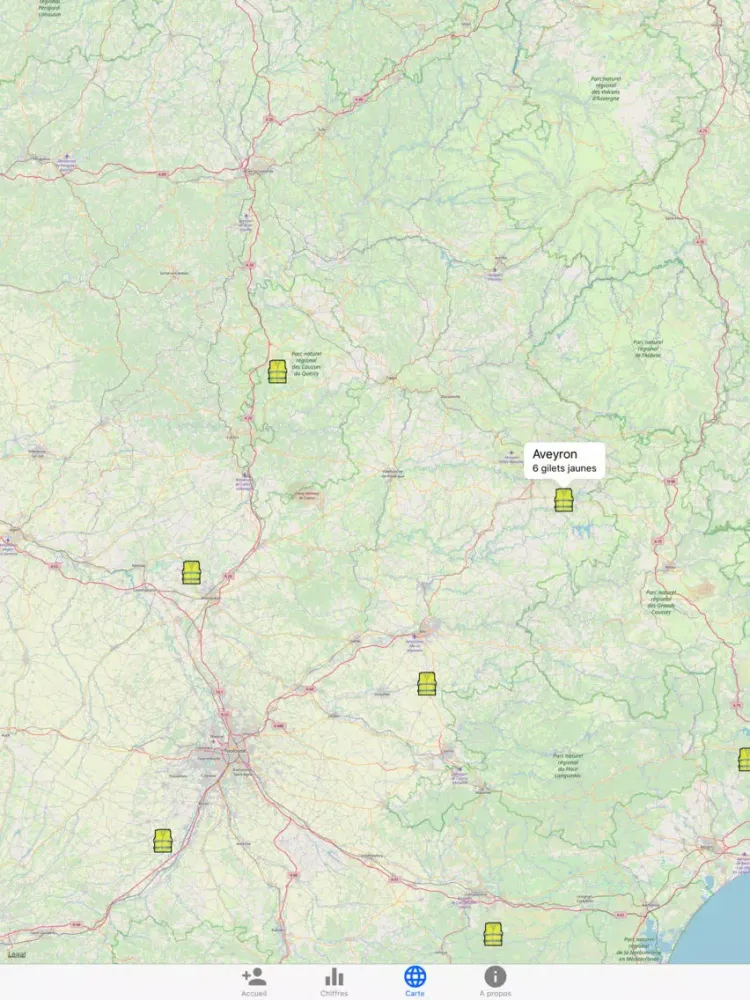 تصاویر Compteur Gilets Jaunes iPad 