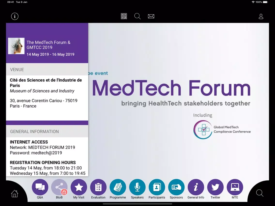 The MedTech Forum & GMTCC 2019 iPad 应用截图