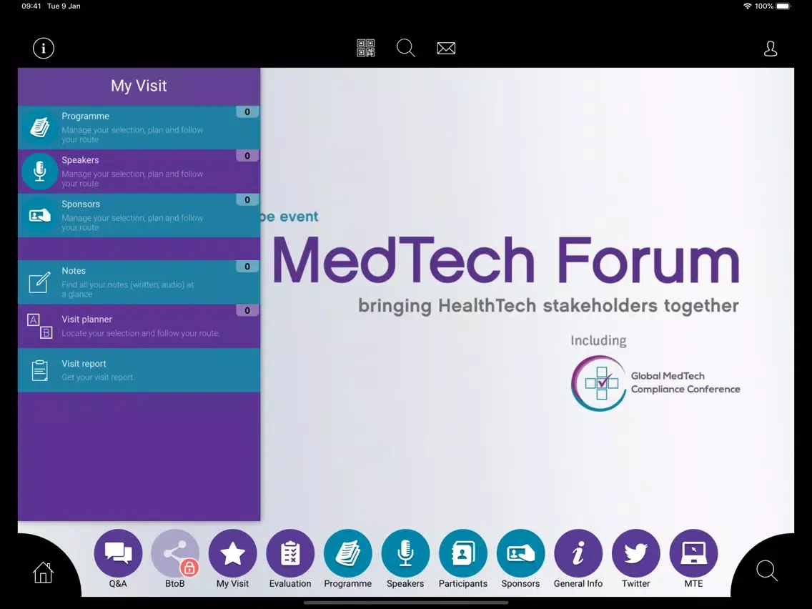 The MedTech Forum & GMTCC 2019 iPad 应用截图