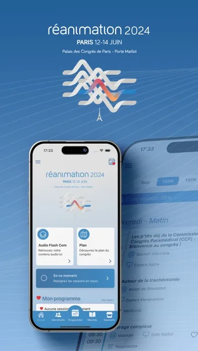 Capturas de tela do Réanimation 2024