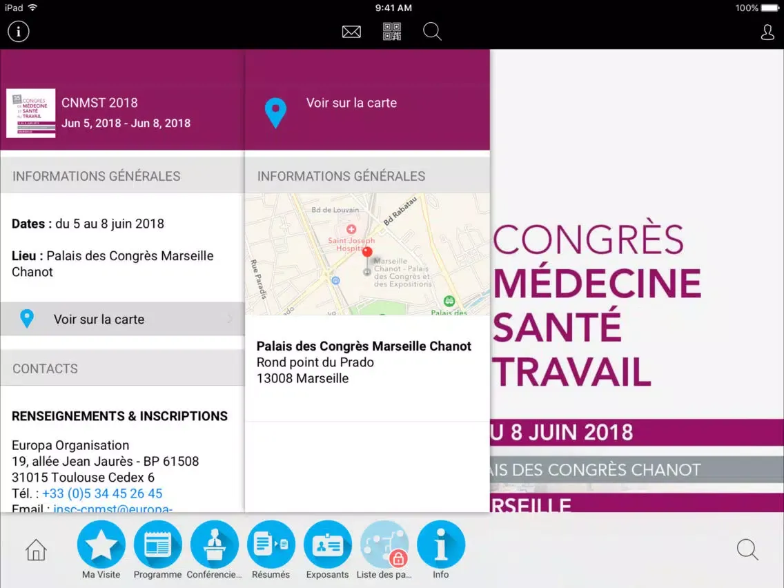 Captures d'écran de CNMST 2018 iPad 