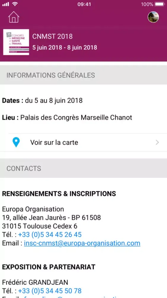 Captures d'écran de CNMST 2018