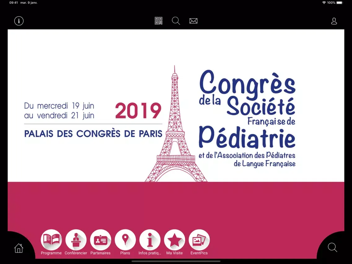صور Congrès de Pédiatrie 2019 iPad 