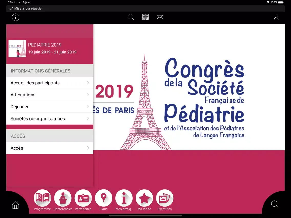 صور Congrès de Pédiatrie 2019 iPad 