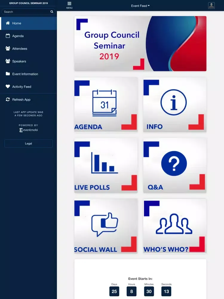 ภาพหน้าจอของ EA Seminar 2019 iPad 