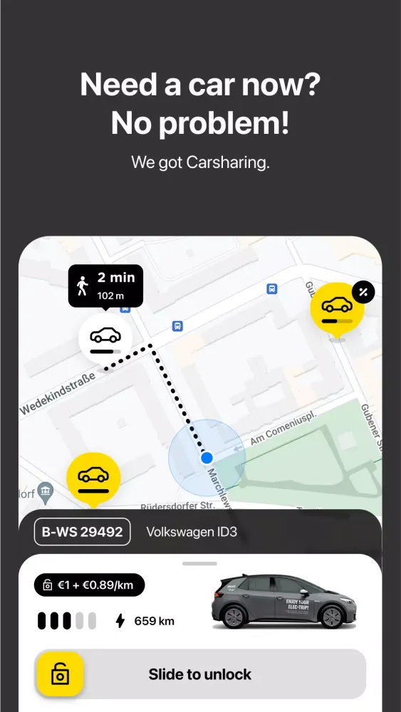 Tangkapan layar Europcar Mobility