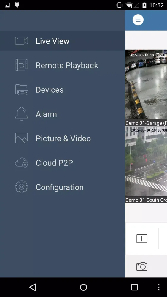 Capturas de pantalla de CCTV Viewer