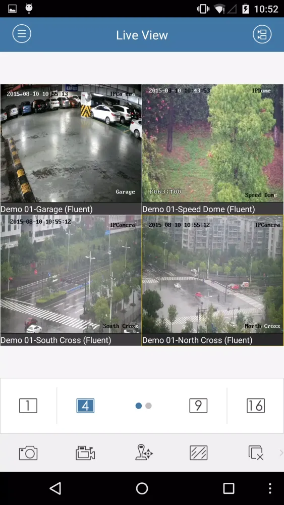 Capturas de pantalla de CCTV Viewer