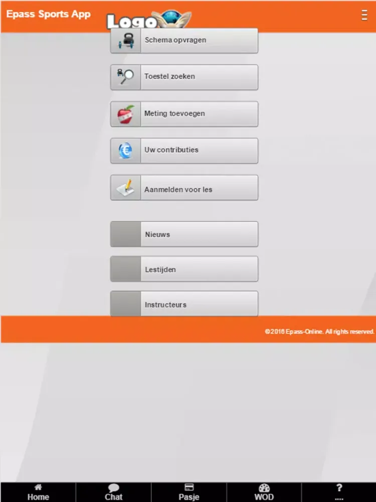 Скриншоты Epass Sport App iPad 
