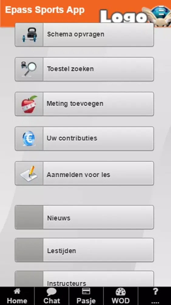 Скриншоты Epass Sport App