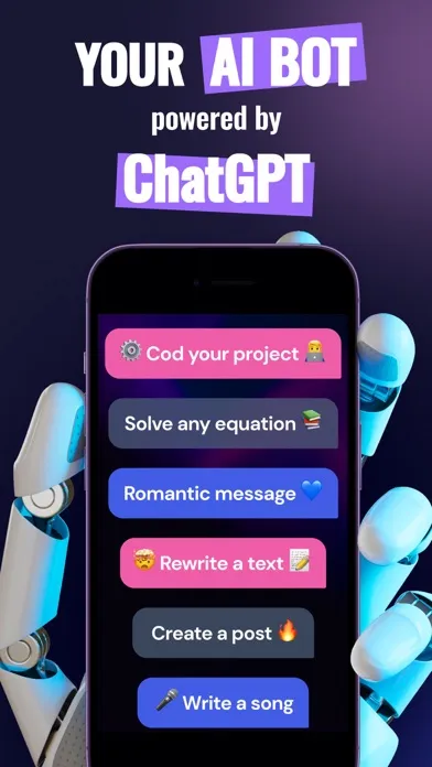 AI Chatbot Personal Assistant Screenshots