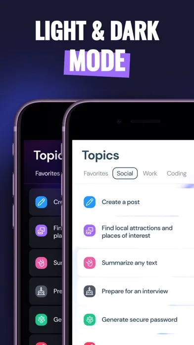 AI Chatbot Personal Assistant Screenshots