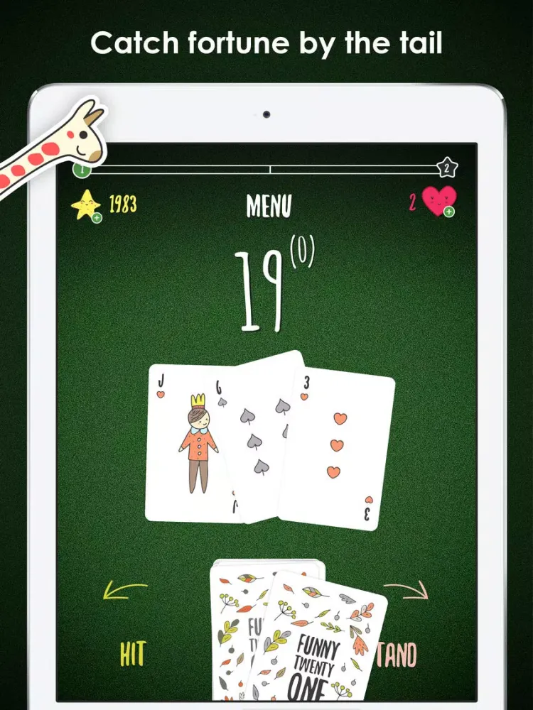Screenshot di Funny 21 - Card Game iPad 