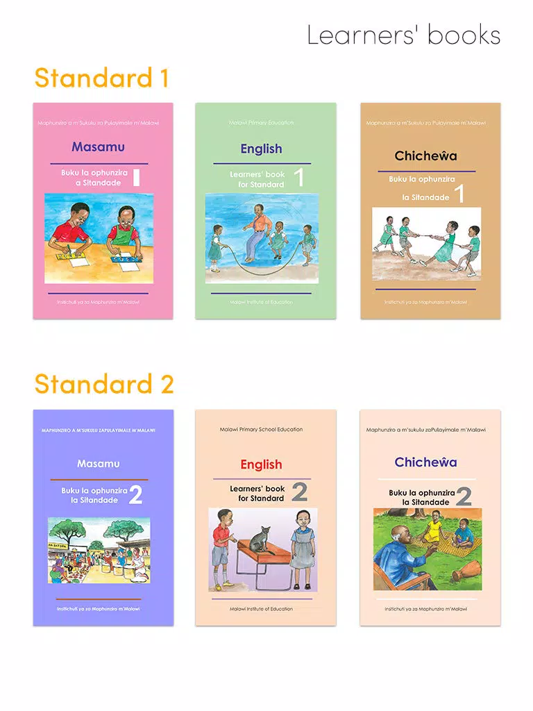 Malawi Learners' Books - Standard 1 & 2 iPad  Screenshots