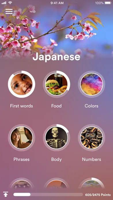 Tangkapan skrin Learn Japanese - EuroTalk