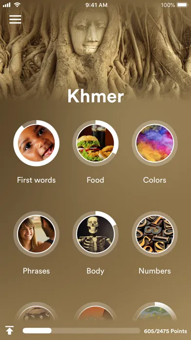 Tangkapan layar Learn Khmer - EuroTalk