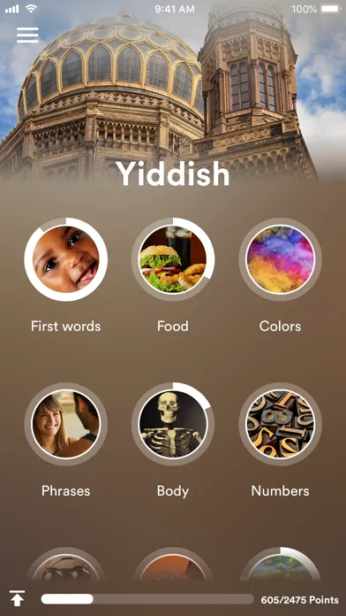 Capturas de tela do Learn Yiddish - EuroTalk