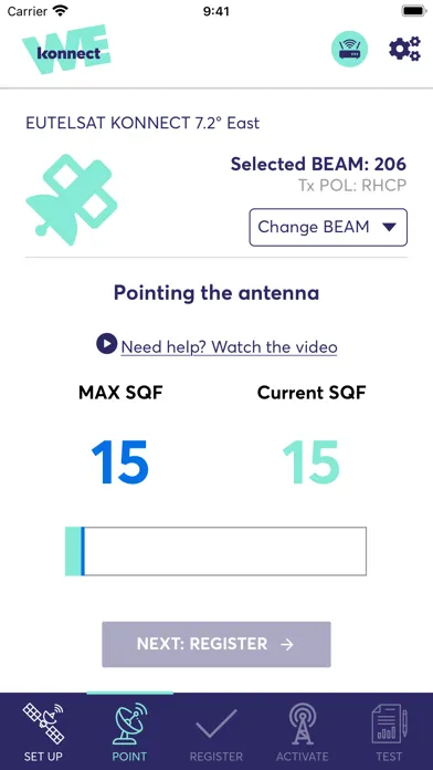 Tangkapan skrin konnect install