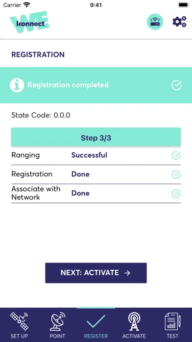 Tangkapan skrin konnect install