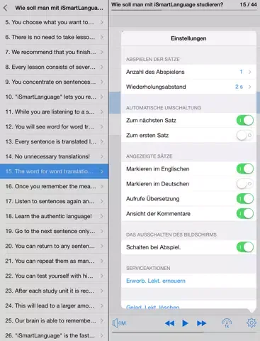 Alltägliches Englisch iPad 應用截圖