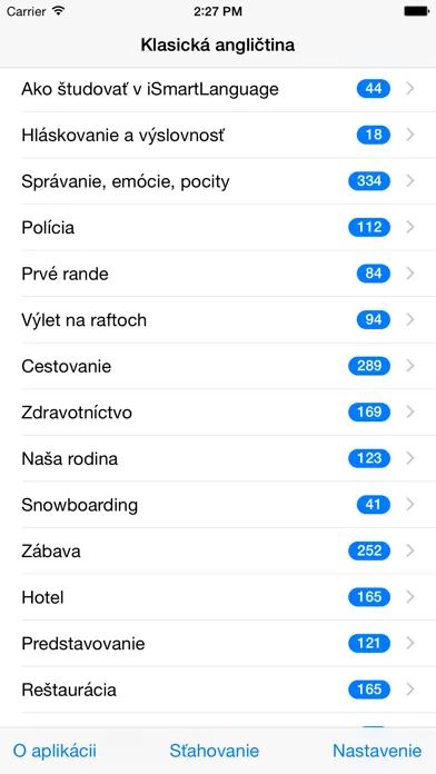 Capturas de tela do Klasická angličtina SK