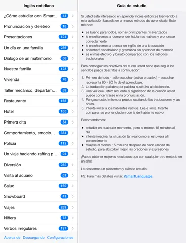 Captures d'écran de Inglés cotidiano iPad 