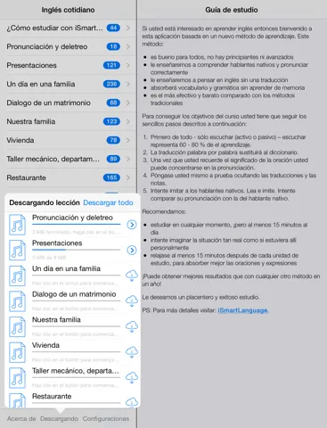Captures d'écran de Inglés cotidiano iPad 