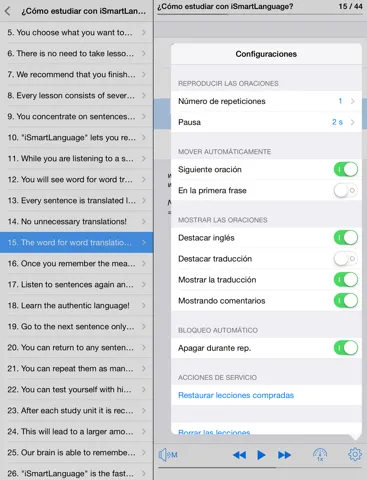 Captures d'écran de Inglés cotidiano iPad 