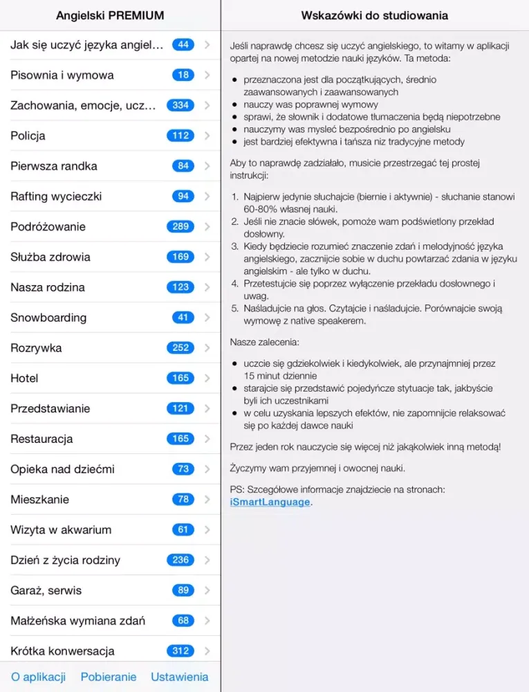 Captures d'écran de Angielski PREMIUM iPad 