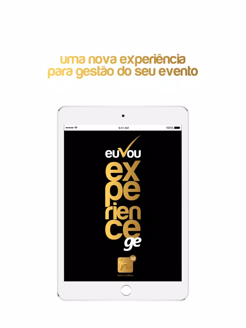 Ảnh chụp màn hình của euVou Organizador iPad 