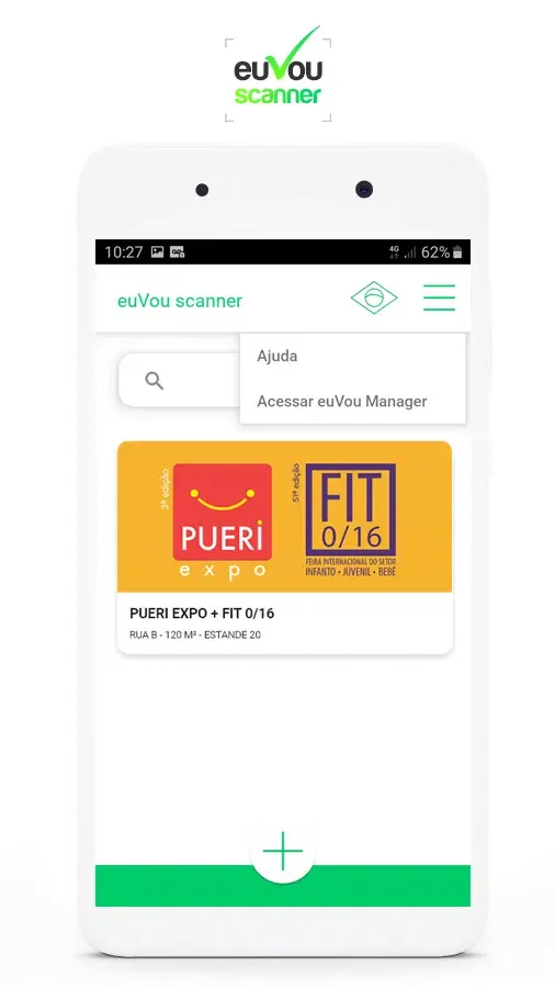 Ảnh chụp màn hình của euVou Scanner