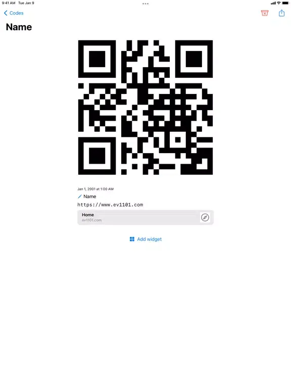 QRWallet EV iPad  स्क्रीनशॉट