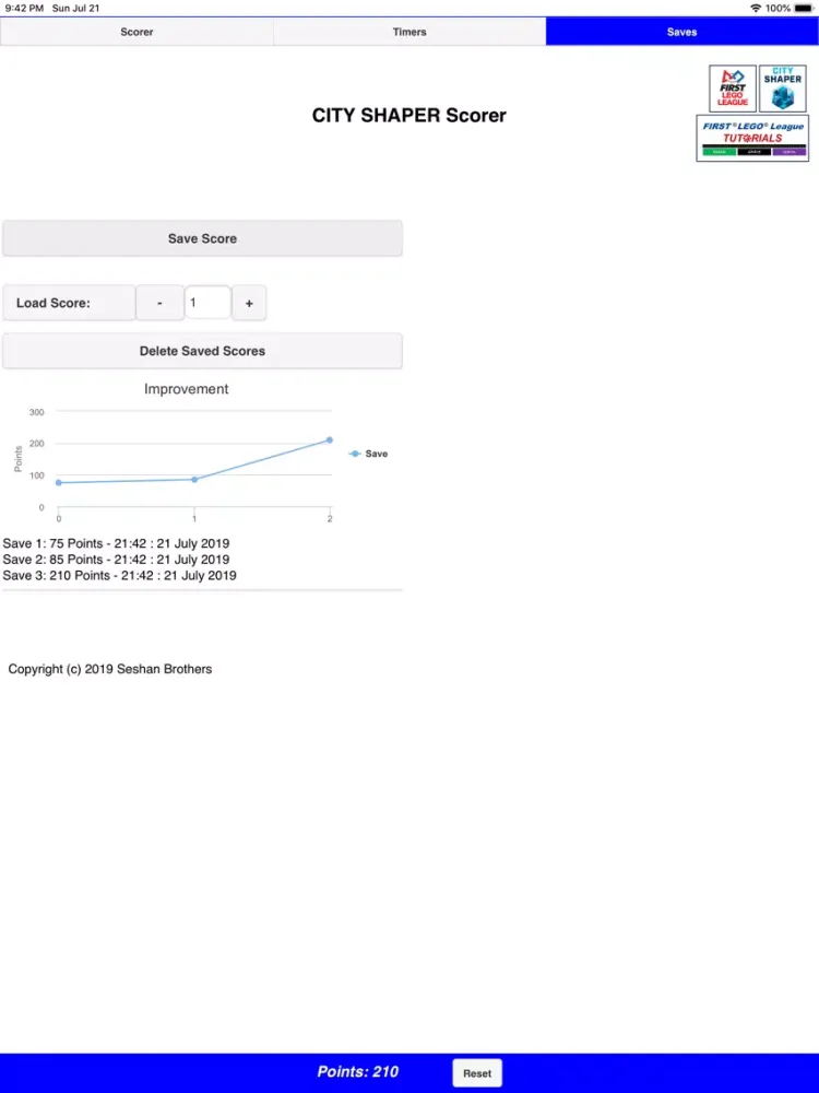 Скриншоты FLL CITY SHAPER Scorer iPad 