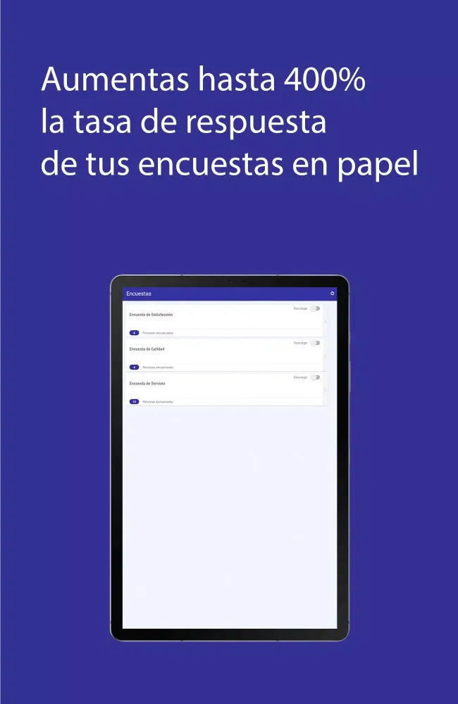 EVAA Survey سکرین شاٹس