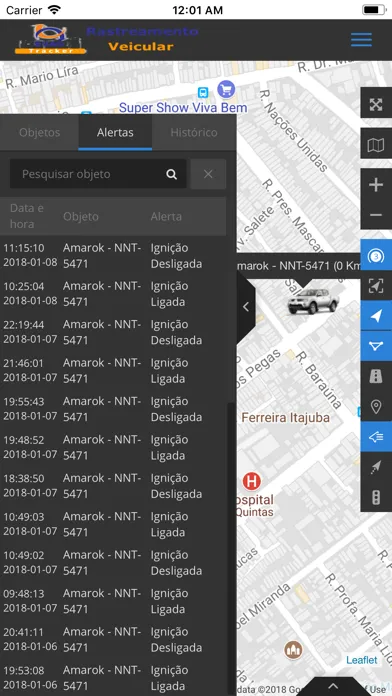 ภาพหน้าจอของ Evag Tracker