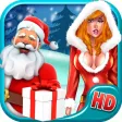 Santa Claus Christmas Girl Lite - The Miss under a Rain of Xmas Gifts - Free version