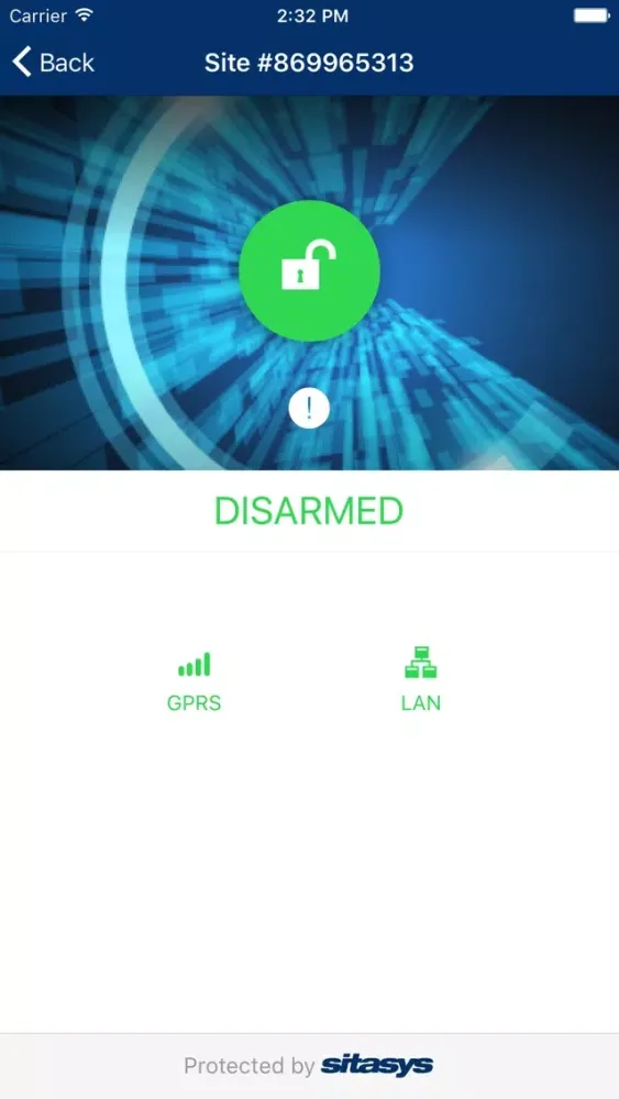 Sitasys Arm and Disarm 스크린샷