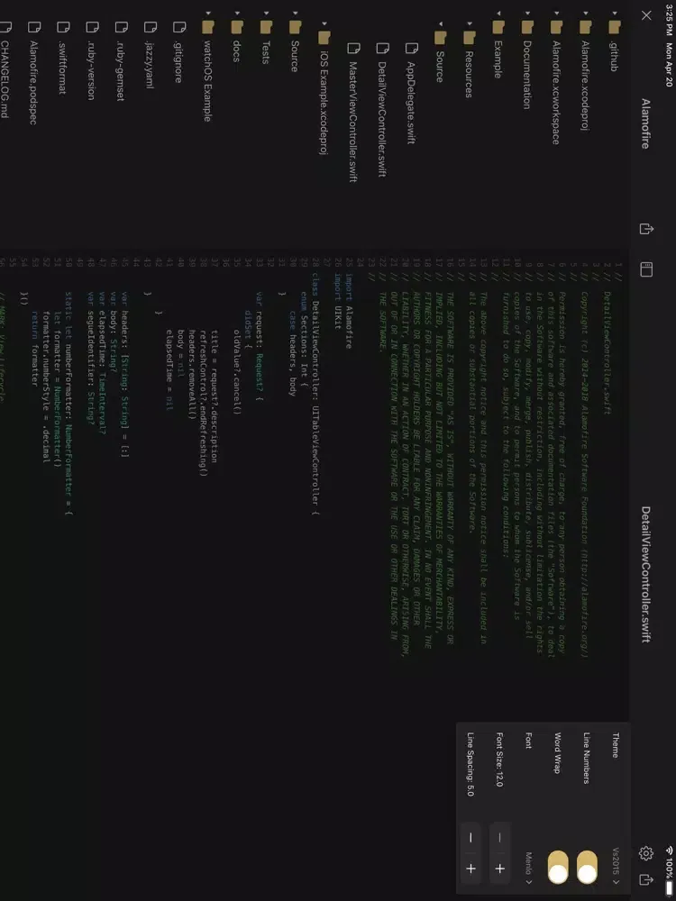 Capturas de tela do GeekHub Lite for GitHub iPad 