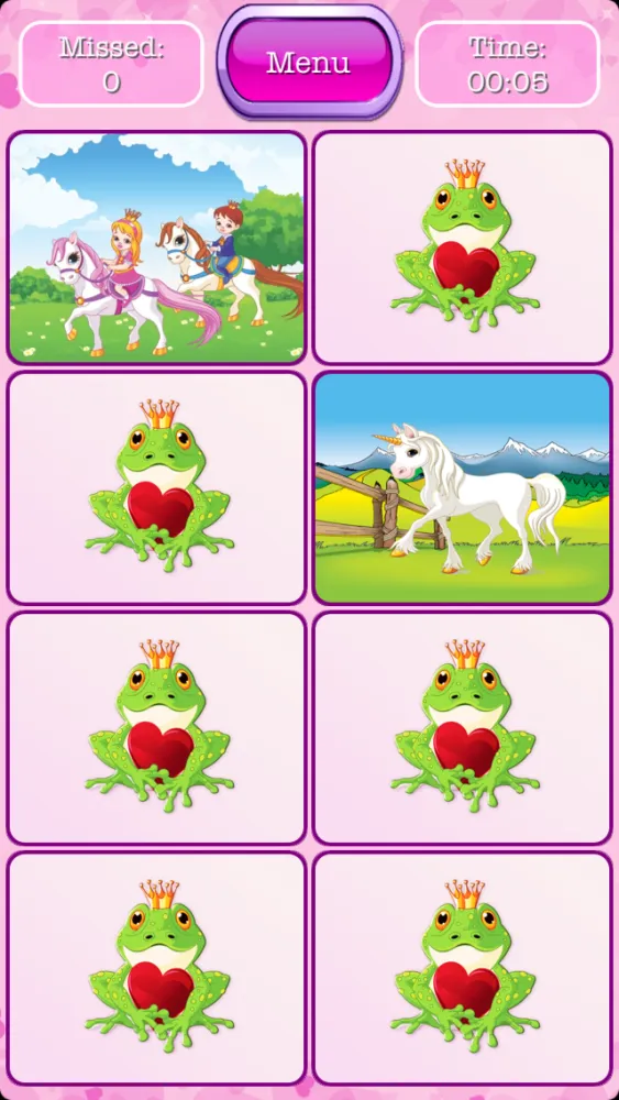 Princess Pony - Matching Memory Game for Kids And Toddlers who Love Princesses and Ponies应用截图