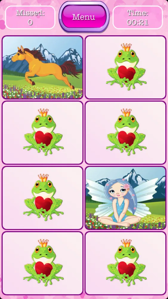 Princess Pony - Matching Memory Game for Kids And Toddlers who Love Princesses and Ponies应用截图