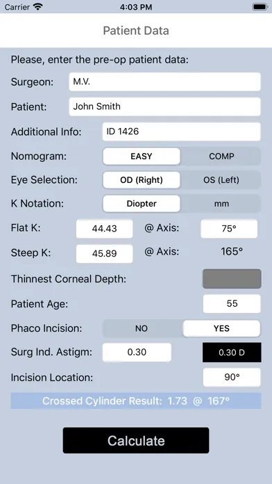 LRI Calc Ekran Görüntüleri