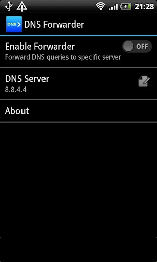 Screenshot di DNS forwarder